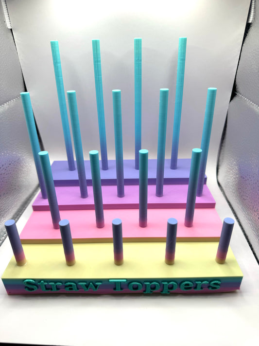 Straw Topper Display Stand